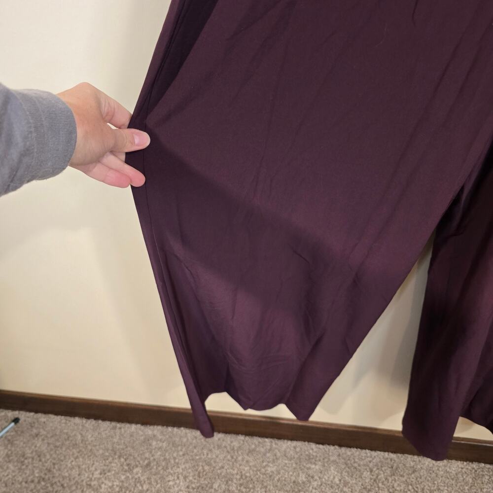 NEW NWT Women's Athleta Brooklyn Heights Wide Leg Jumpsuit Maroon/Wine | Size 2 - Picture 8 of 11